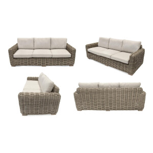 Bellavista »Havana« Gartenlounge Set, beige, Polyrattan, für 5 Personen