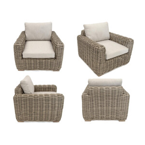 Bellavista »Havana« Gartenlounge Set, beige, Polyrattan, für 5 Personen
