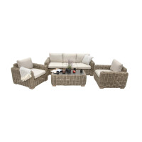 Bellavista »Havana« Gartenlounge Set, beige, Polyrattan, für 5 Personen