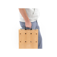 rikta Tragbare Hobelbank mit Schraubstock – Buchenholz, 47 × 29 × 7 cm, ca. 5 kg