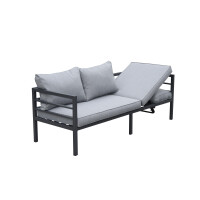 Bellavista »Maia« Gartenlounge, grau, Aluminium, für 8 Personen