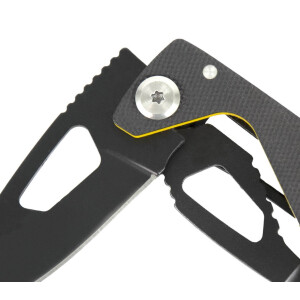 Klappmesser mit 5,4 cm Drop-Point-Klinge, Einhandöffnung und Gürtelclip – 45 g