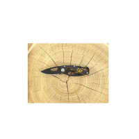 Klappmesser mit 5,4 cm Drop-Point-Klinge, Einhandöffnung und Gürtelclip – 45 g