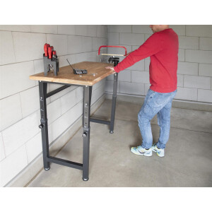 rikta höhenverstellbare Werkbank & Arbeitstisch – 135 × 60 cm, 3 Höhen, 200 kg Traglast
