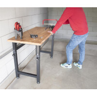 rikta höhenverstellbare Werkbank & Arbeitstisch – 135 × 60 cm, 3 Höhen, 200 kg Traglast