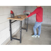 rikta höhenverstellbare Werkbank & Arbeitstisch – 135 × 60 cm, 3 Höhen, 200 kg Traglast