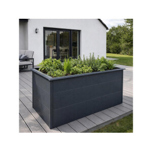 Hochbeet anthrazit, 150 x 75 x 77 cm, galvanisierter...