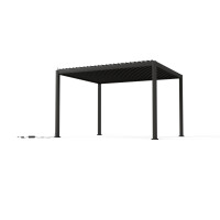 Pergola Mirador Deluxe e-Motion+ 3,6 x 4 m – Elektrisches Lamellendach, RGB-LED, App-Steuerung, anthrazit