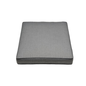 Rialto Dining Lounge 6-teilig – Aluminium anthrazit, Holzoptik, Polster hellgrau