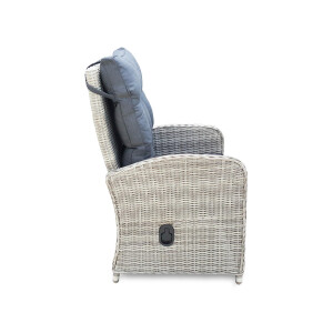 Bellavista »Monte Carlo« Garten Sitzgruppe, grau, Polyrattan, für 4 Personen