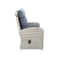 Bellavista »Monte Carlo« Garten Sitzgruppe, grau, Polyrattan, für 4 Personen