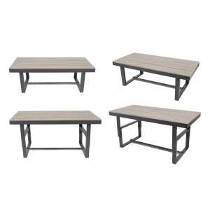 Bellavista »Largo« Gartenlounge Set, grau, Aluminium, für 6 Personen