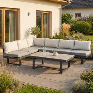 Bellavista »Largo« Gartenlounge Set, grau,...