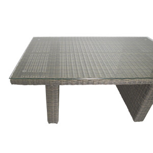 Bellavista »Asti« Dininglounge Set, braun, Polyrattan, für 7 Personen