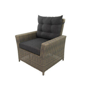 Bellavista »Asti« Dininglounge Set, braun, Polyrattan, für 7 Personen