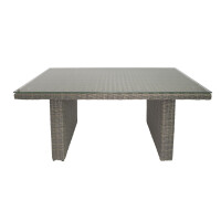 Bellavista »Asti« Dininglounge Set, braun, Polyrattan, für 7 Personen