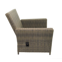 Bellavista »Asti« Dininglounge Set, braun, Polyrattan, für 7 Personen