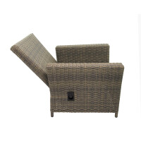 Bellavista »Asti« Dininglounge Set, braun, Polyrattan, für 7 Personen