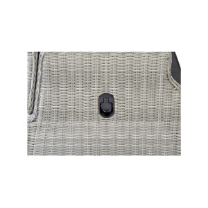 Bellavista »Canelli« Dininglounge Set, grau, Polyrattan, für 7 Personen