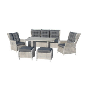 Bellavista »Canelli« Dininglounge Set, grau,...
