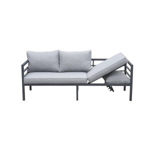 Bellavista »San Menaio« Gartenlounge Set, grau, Aluminium, für 8 Personen