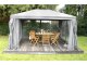 bellavista Aluminium-Stahl Pavillon 3x4m Deluxe grau inkl. Moskitonetz von bellavista - Home&Garden