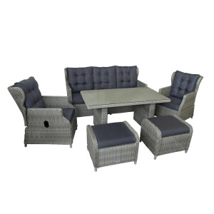 Bellavista »Canelli« Dininglounge Set, braun,...