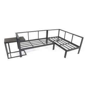 Bellavista »Braga« Gartenlounge Set, grau, Aluminium, für 5 Personen
