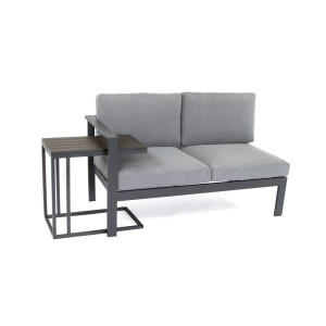 Bellavista »Braga« Gartenlounge Set, grau, Aluminium, für 5 Personen
