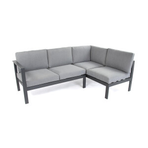 Bellavista »Braga« Gartenlounge Set, grau, Aluminium, für 5 Personen