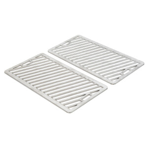 Grillrost 2er Set – Edelstahl, 28,5 x 15,6 cm je Rost
