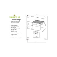 »Mirador 3 x 4 m Classic« Wandmontage Lamellendach Pergola, anthrazit, Aluminium