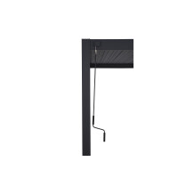 »Mirador 3 x 3 m Deluxe« Lamellendach Pergola Pavillon, anthrazit, Aluminium