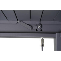 »Mirador 3 x 3 m Deluxe« Lamellendach Pergola Pavillon, anthrazit, Aluminium