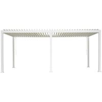 »Mirador 3x6 Deluxe« Lamellendach Pergola Pavillon, weiß, Aluminium