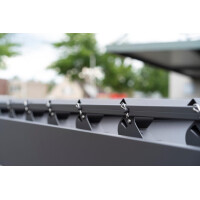 »Mirador 3 x 3 m Basic« Lamellendach Pergola Pavillon, anthrazit, Aluminium