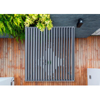 »Mirador 3 x 3 m Basic« Lamellendach Pergola Pavillon, anthrazit, Aluminium