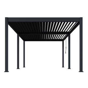Bellavista »Oasis 3,6 x 6 m« Lamellendach Pergola Pavillon, anthrazit, Aluminium