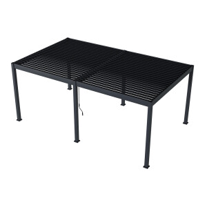 Bellavista »Oasis 3,6 x 6 m« Lamellendach Pergola Pavillon, anthrazit, Aluminium
