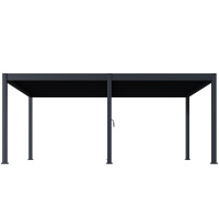 Bellavista »Oasis 3,6 x 6 m« Lamellendach Pergola Pavillon, anthrazit, Aluminium