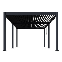 Bellavista »Oasis 3,6 x 6 m« Lamellendach Pergola Pavillon, anthrazit, Aluminium