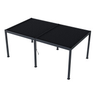 Bellavista »Oasis 3,6 x 6 m« Lamellendach Pergola Pavillon, anthrazit, Aluminium