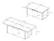 Gartenmöbel Set Boston 1, 6x Hochlehner Gartenstühle, 1x ausziehbarer Tisch
