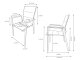 Gartenmöbel Set Boston 2, 6x Hochlehner Gartenstühle, 1x ausziehbarer Tisch