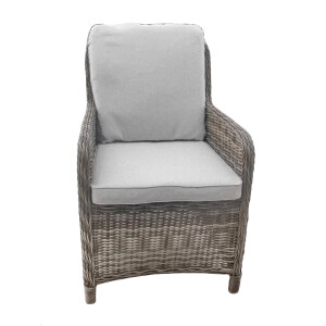 Bellavista »Ria« Dininglounge Set, grau, Polyrattan, für 4 Personen