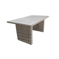 Bellavista »Ria« Dininglounge Set, grau, Polyrattan, für 4 Personen